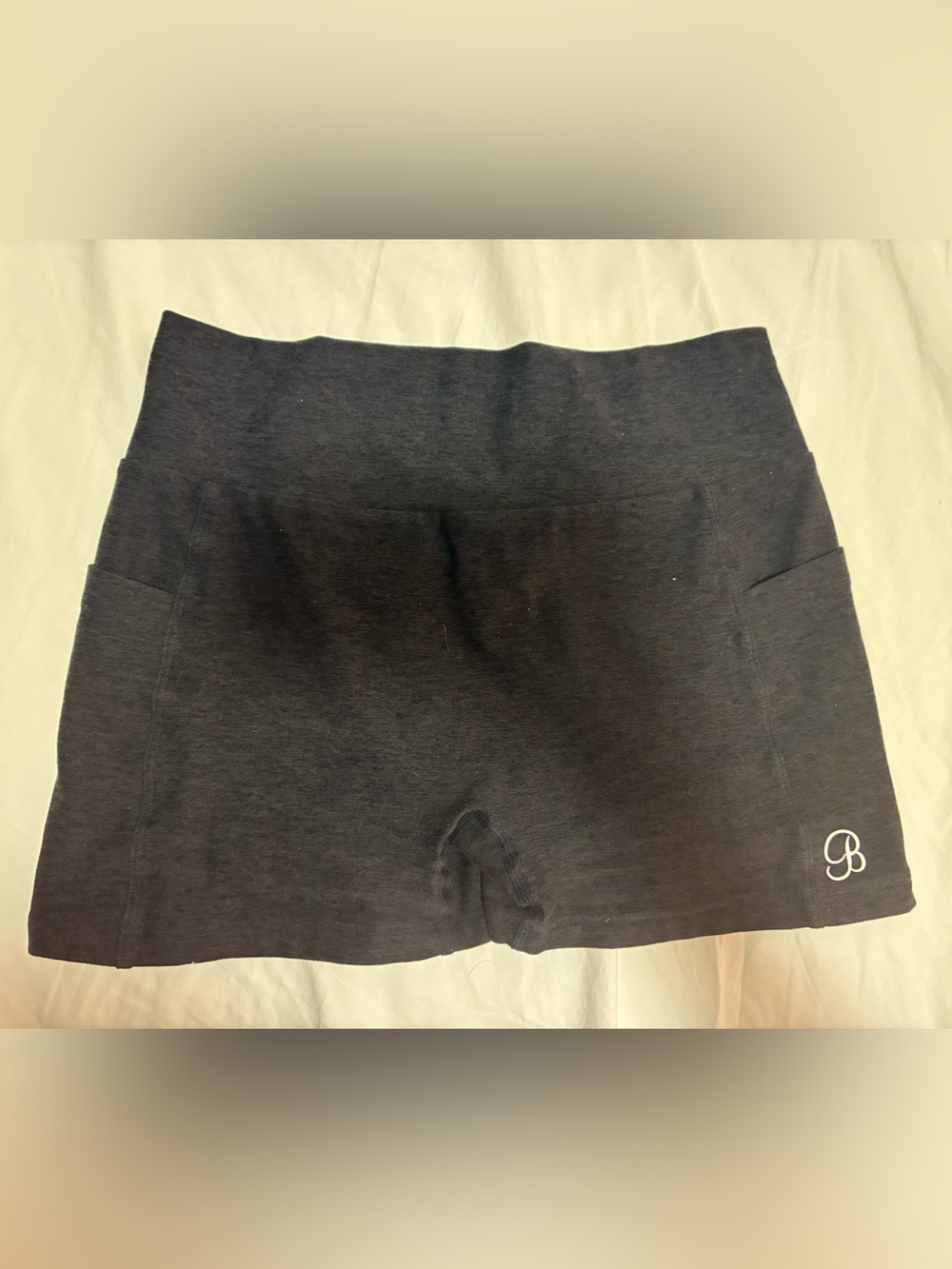 Bombshell Sportswear Women's Black High-Rise Bike Shorts